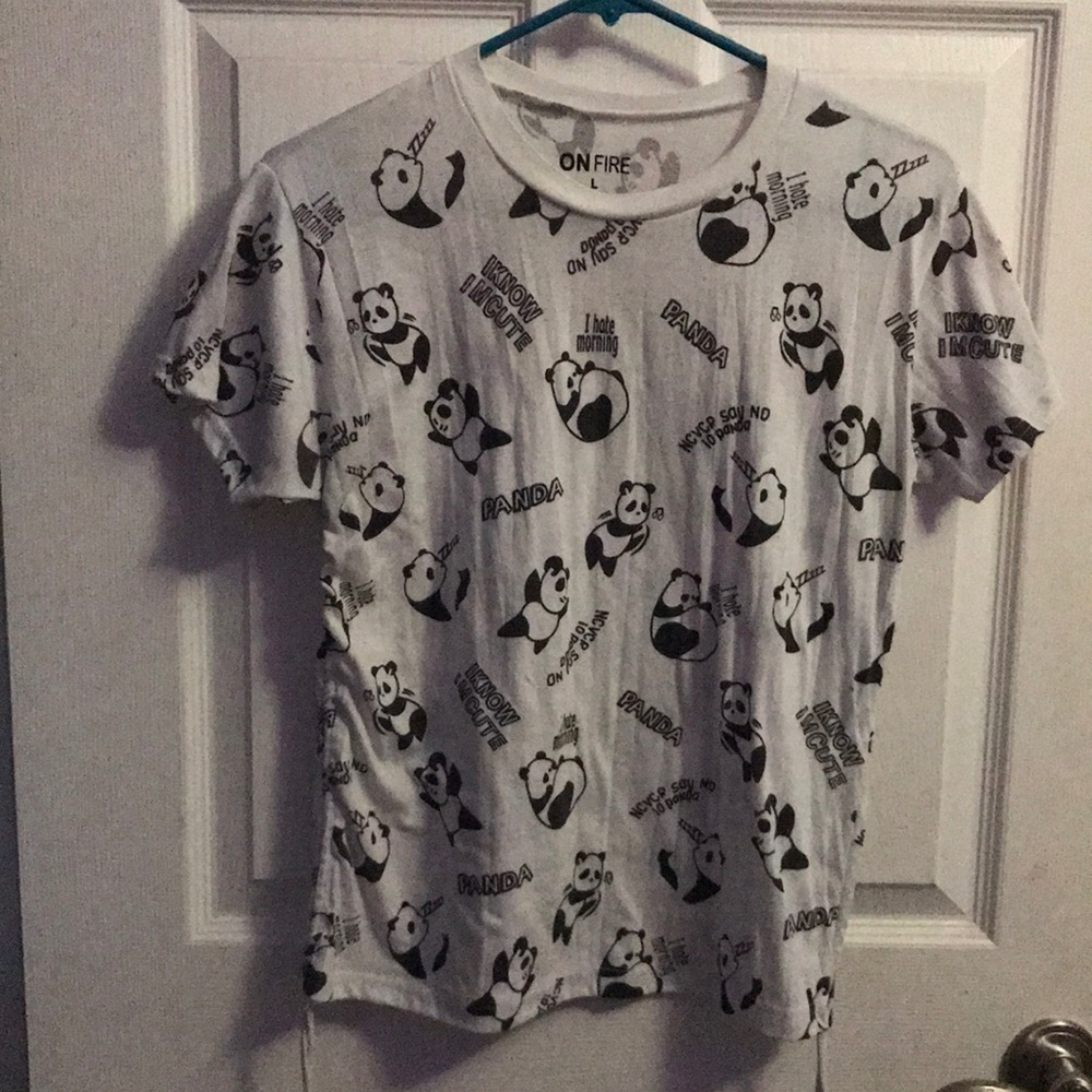 This adorable panda shirt is just what your daughter needs!